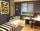 キッズルーム（子ども部屋） – ユニフォームがアクセント