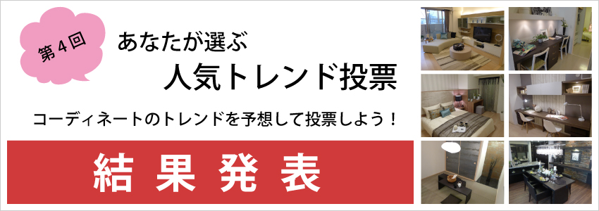 第4回　あなたが選ぶ　人気トレンド投票　結果発表
