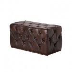 HALO LORD DIGSBY SMALL OTTOMAN (BIKER TAN)