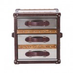 HALO STONYHURST SMALL LAMP TABLE (BRUSHUD STEEL)